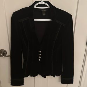 White House Black Market Black Velvet Blazer
